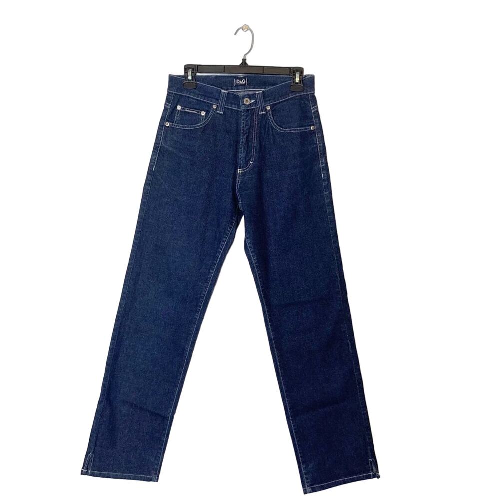 D&G dolce & Gabbana mom jeans high rise dark wash sz 31 - Picture 2 of 7